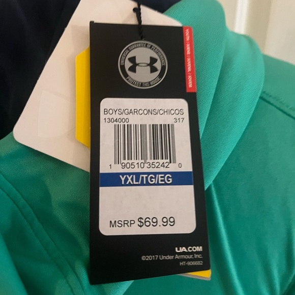 Boys Under Armour Zip up jacket/sweatshirtrt-NWT Size XL - Picture 6 of 8